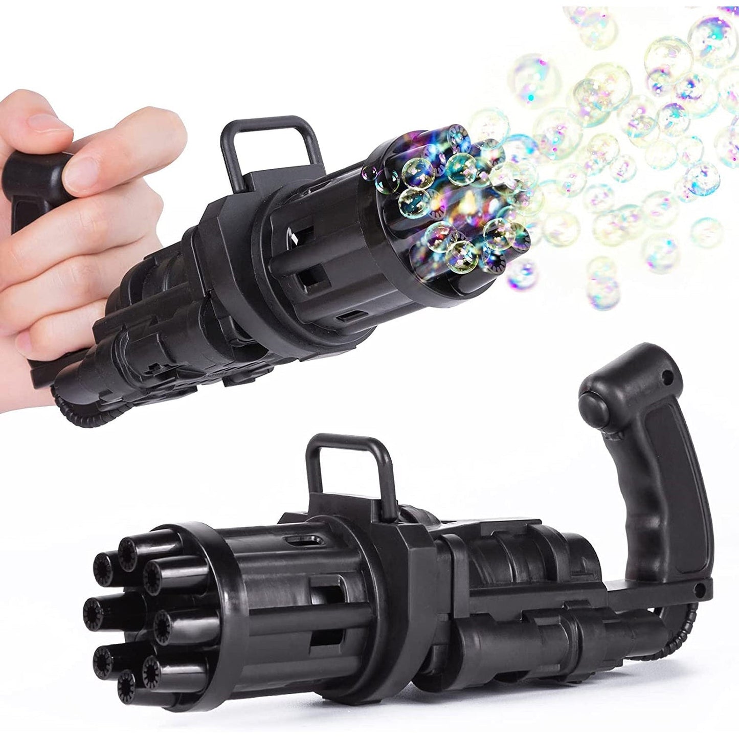 Bubbles Gun Toys for Boys and Girls 8-Hole battery operated