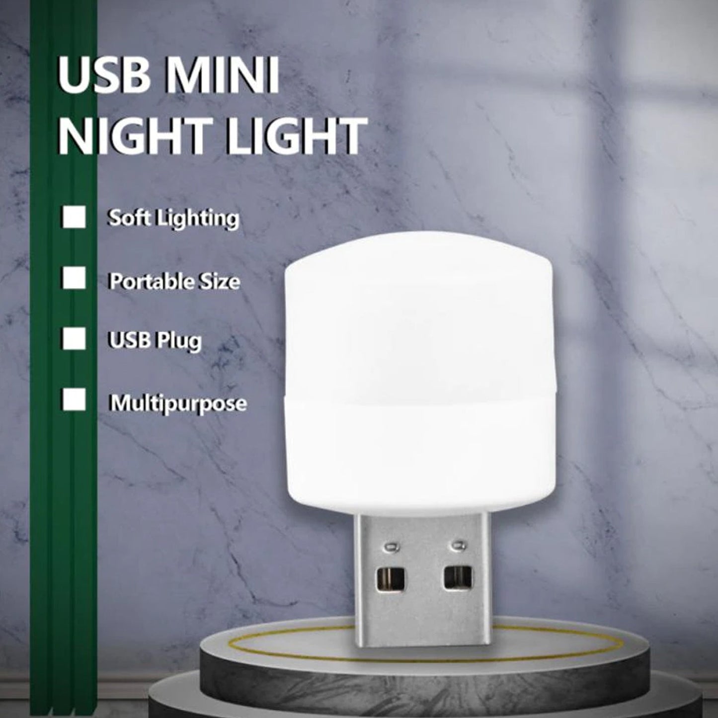 USB LED LAMP Night Light, Plug in Small Led Nightlight Mini Portable for PC and Laptop