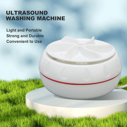 Portable Mini Washing Machine - Lightweight Turbo Washer with USB Cable for Home, Camping, College Dorms & Travel, Compact Design for Small Spaces